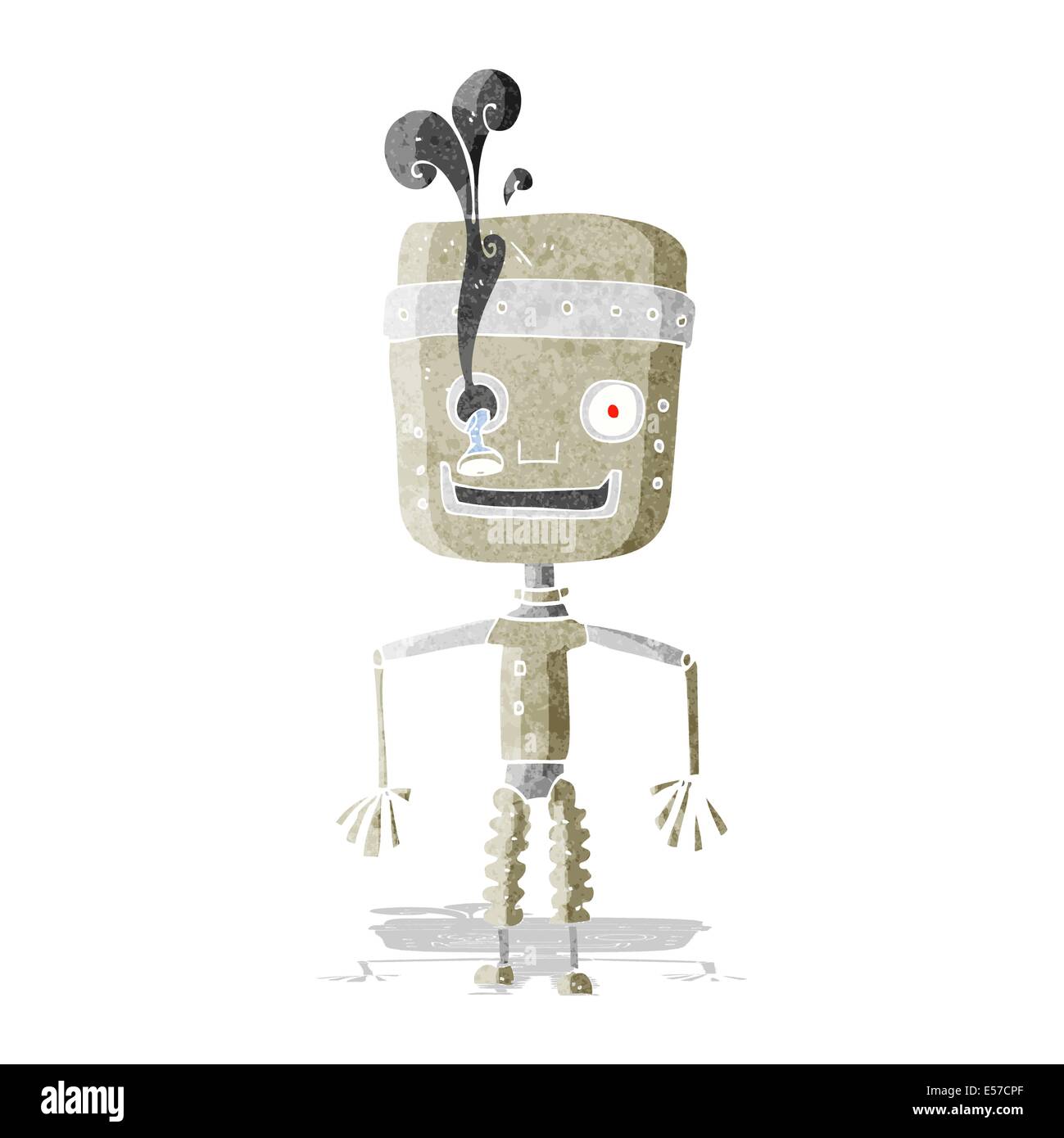 cartoon malfunctioning robot Stock Vector Image & Art - Alamy