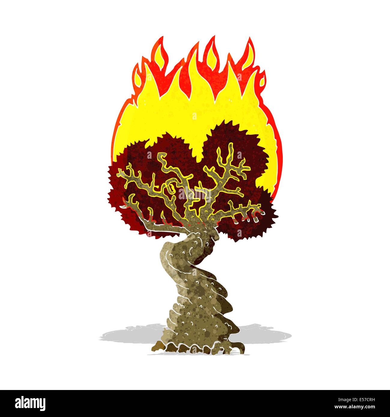 cartoon burning tree Stock Vector Image & Art Alamy