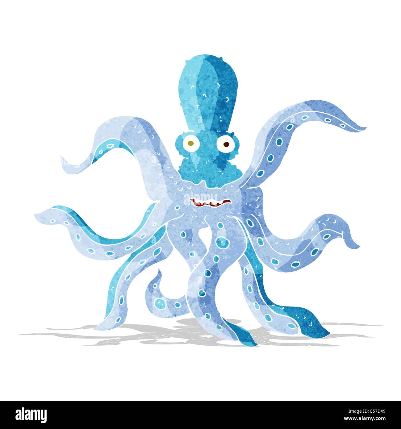 cartoon giant octopus Stock Vector Image & Art - Alamy