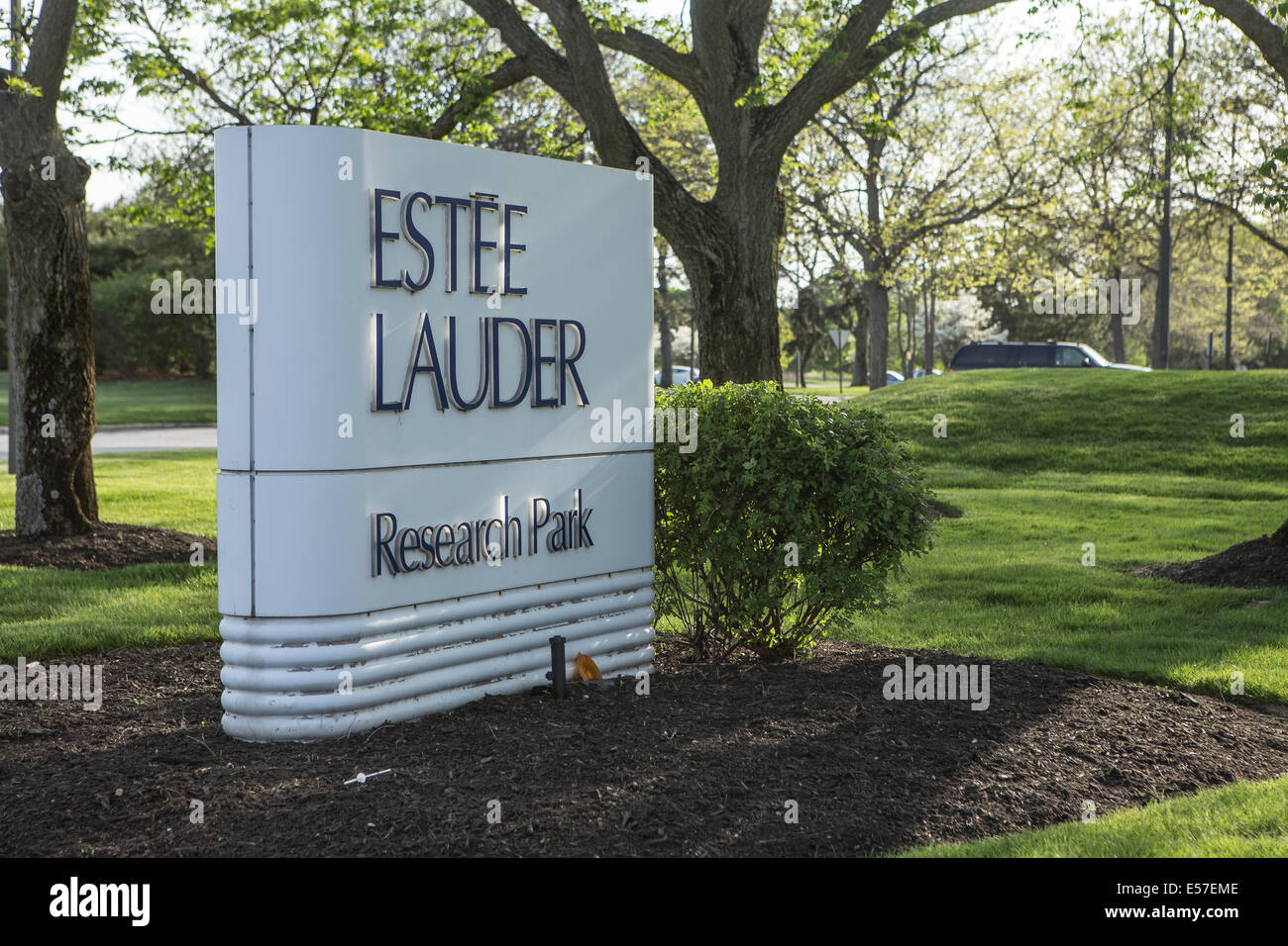 Estee Lauder research park is pictured in Long Island, NY Stock Photo