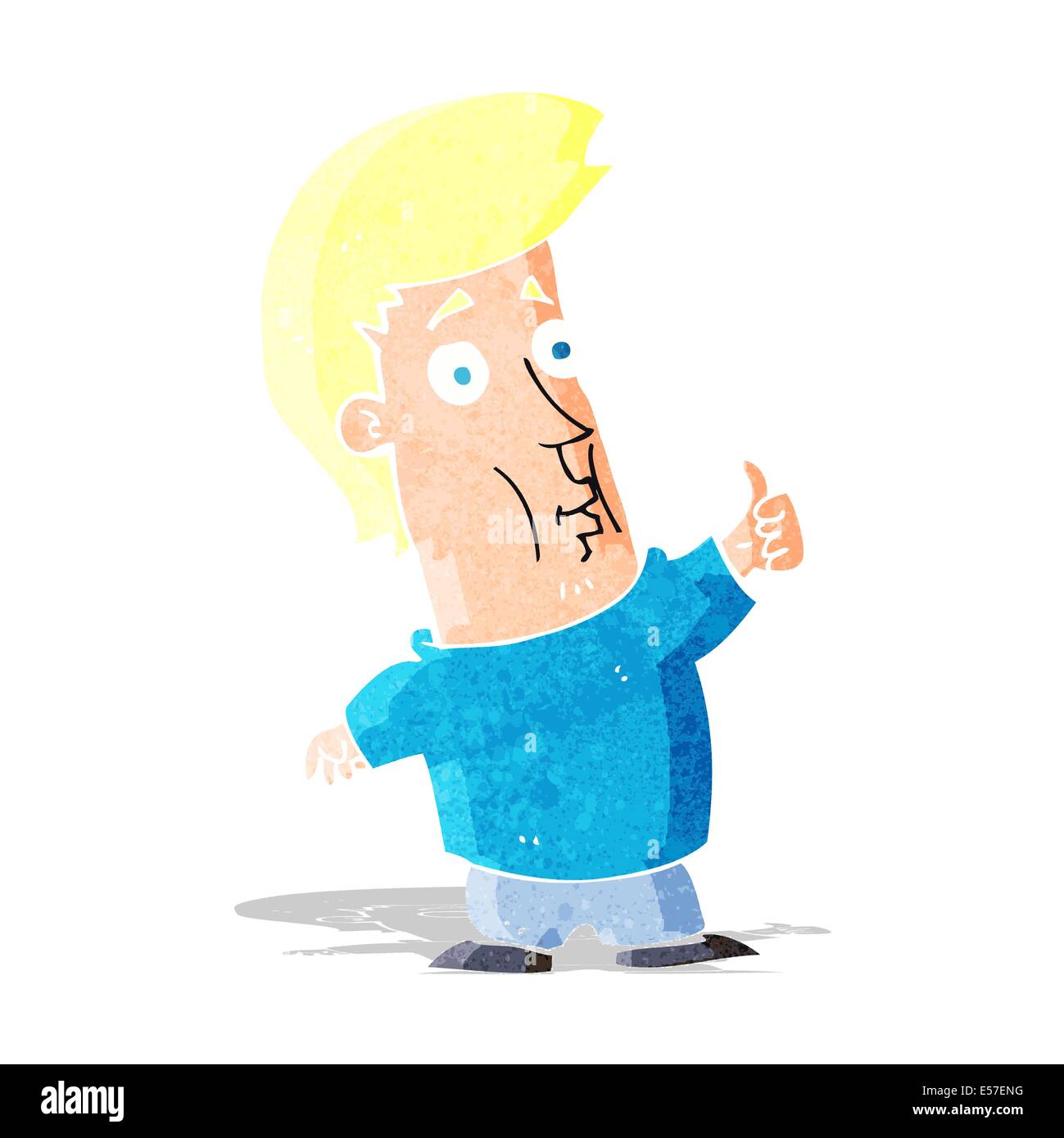 cartoon man giving thumbs up sign Stock Vector Image & Art - Alamy
