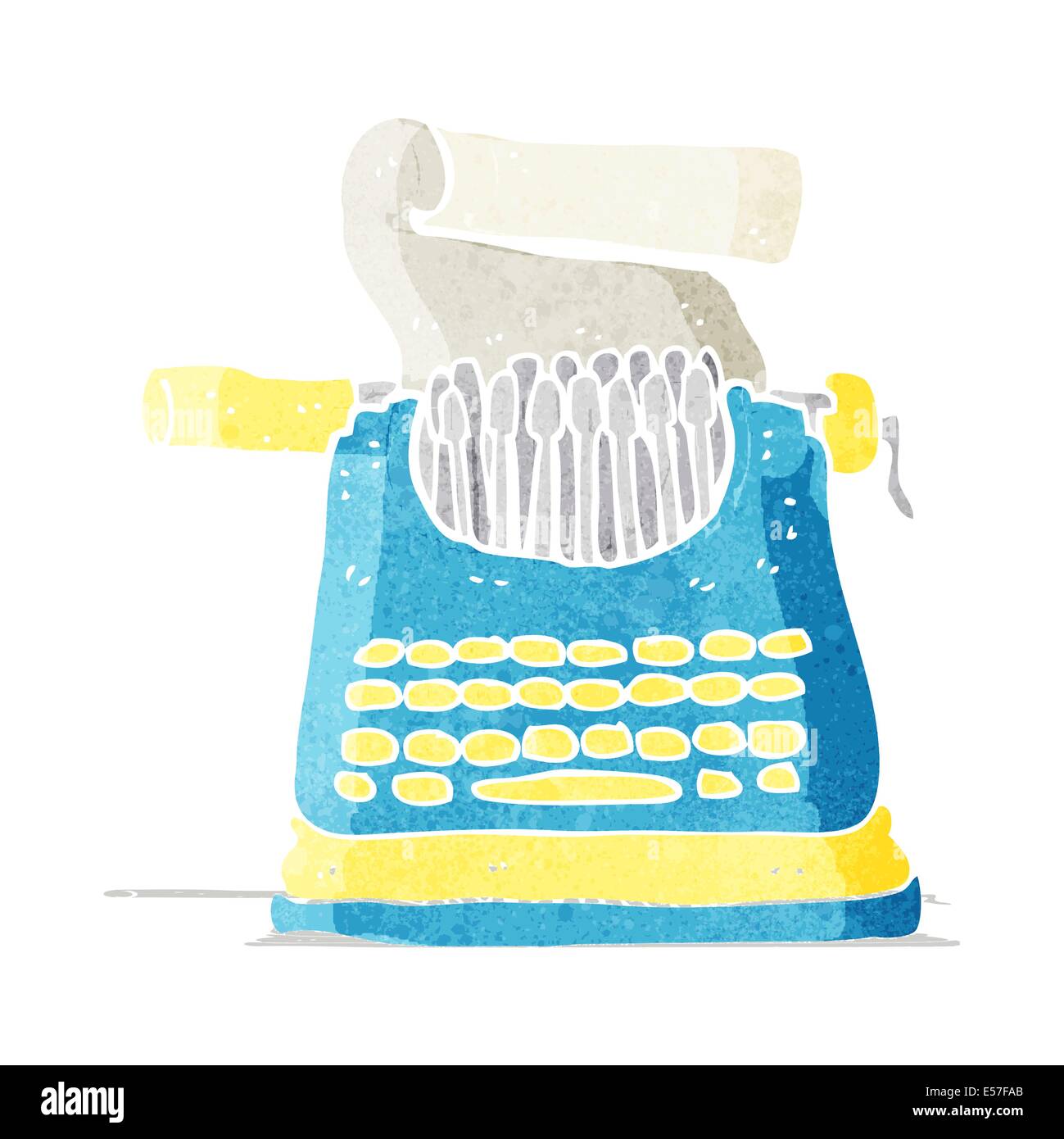 cartoon typewriter Stock Vector