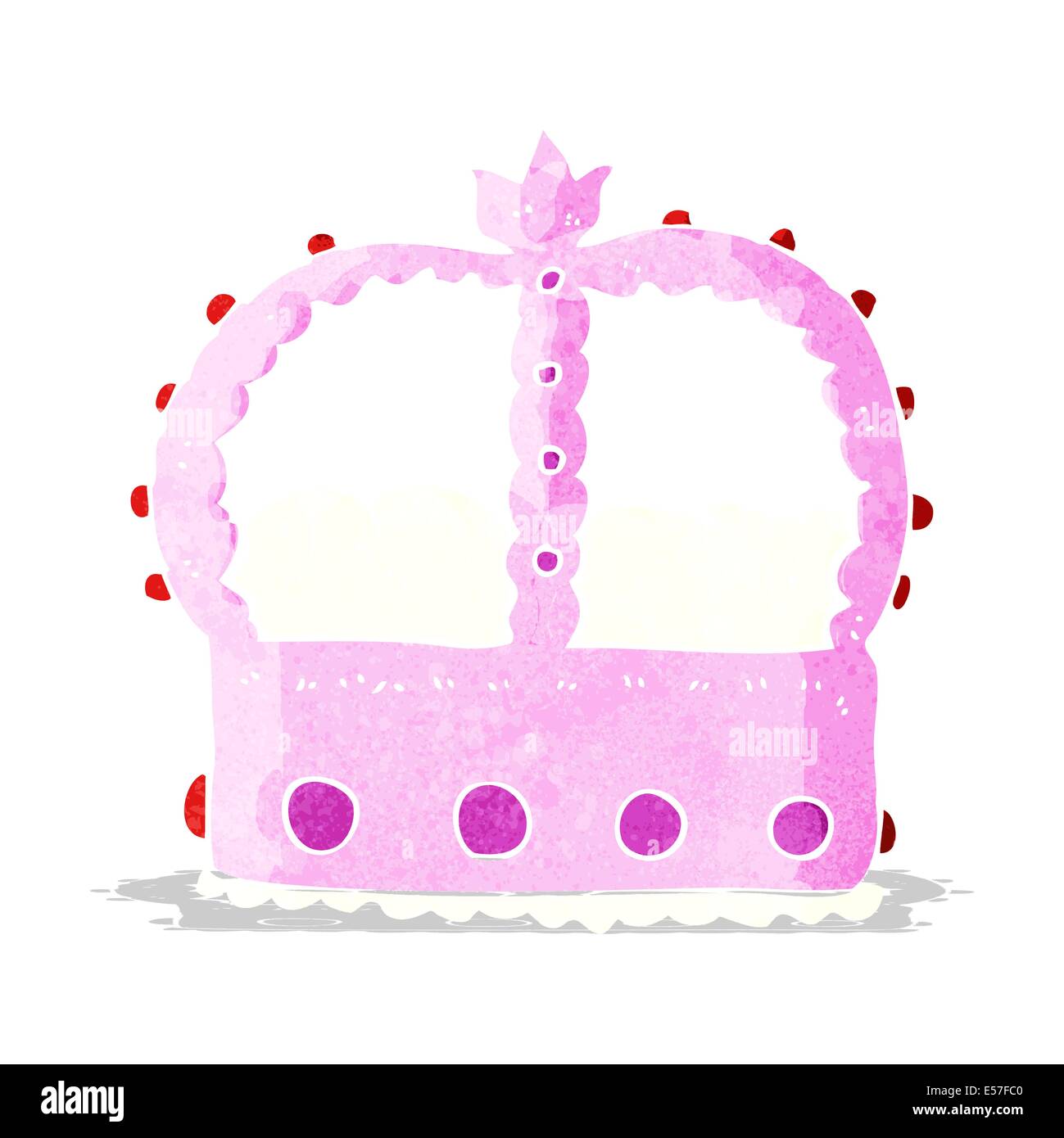 cartoon pink crown Stock Vector Image & Art Alamy