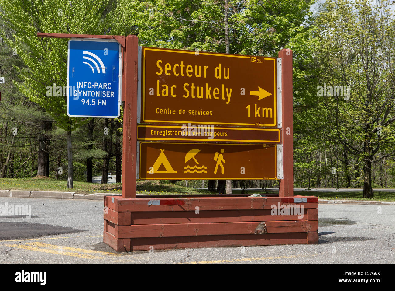 Parc du Mont-Orford National Park is pictured near Magog and Sherbrooke, Quebec Stock Photo