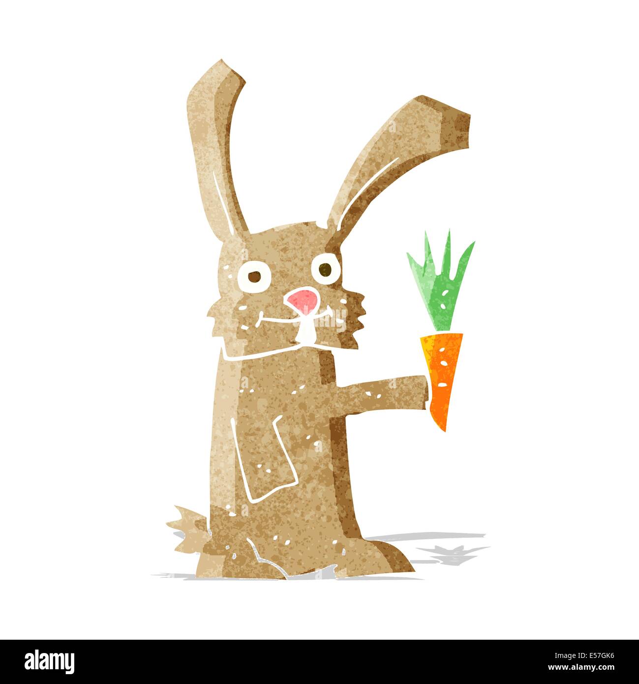 cartoon rabbit with carrot Stock Vector Image & Art - Alamy
