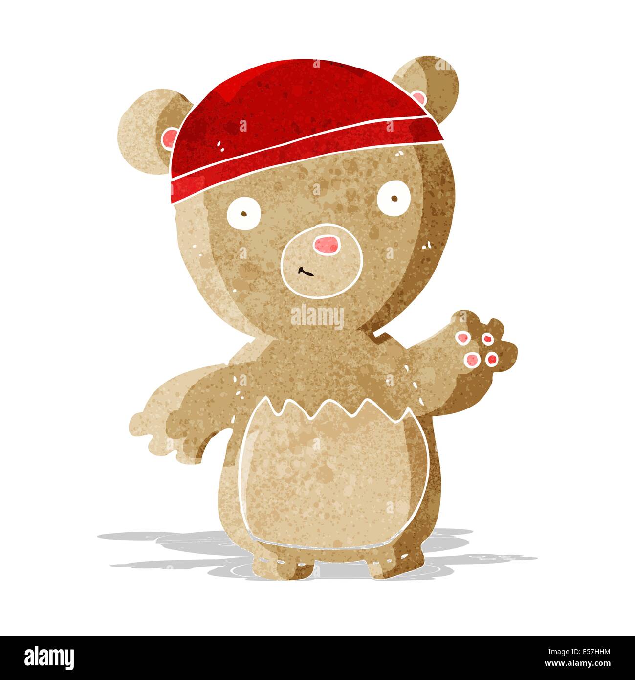 cartoon teddy bear wearing hat Stock Vector Image & Art - Alamy