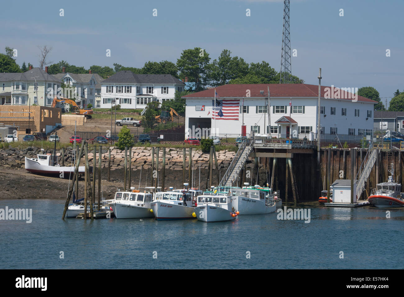 Maine, Eastport. The most easterly town in the US. Fishing boats in