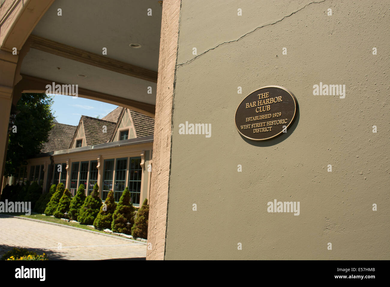 Maine, Bar Harbor. The Bar Harbor Club, National Register of Historic