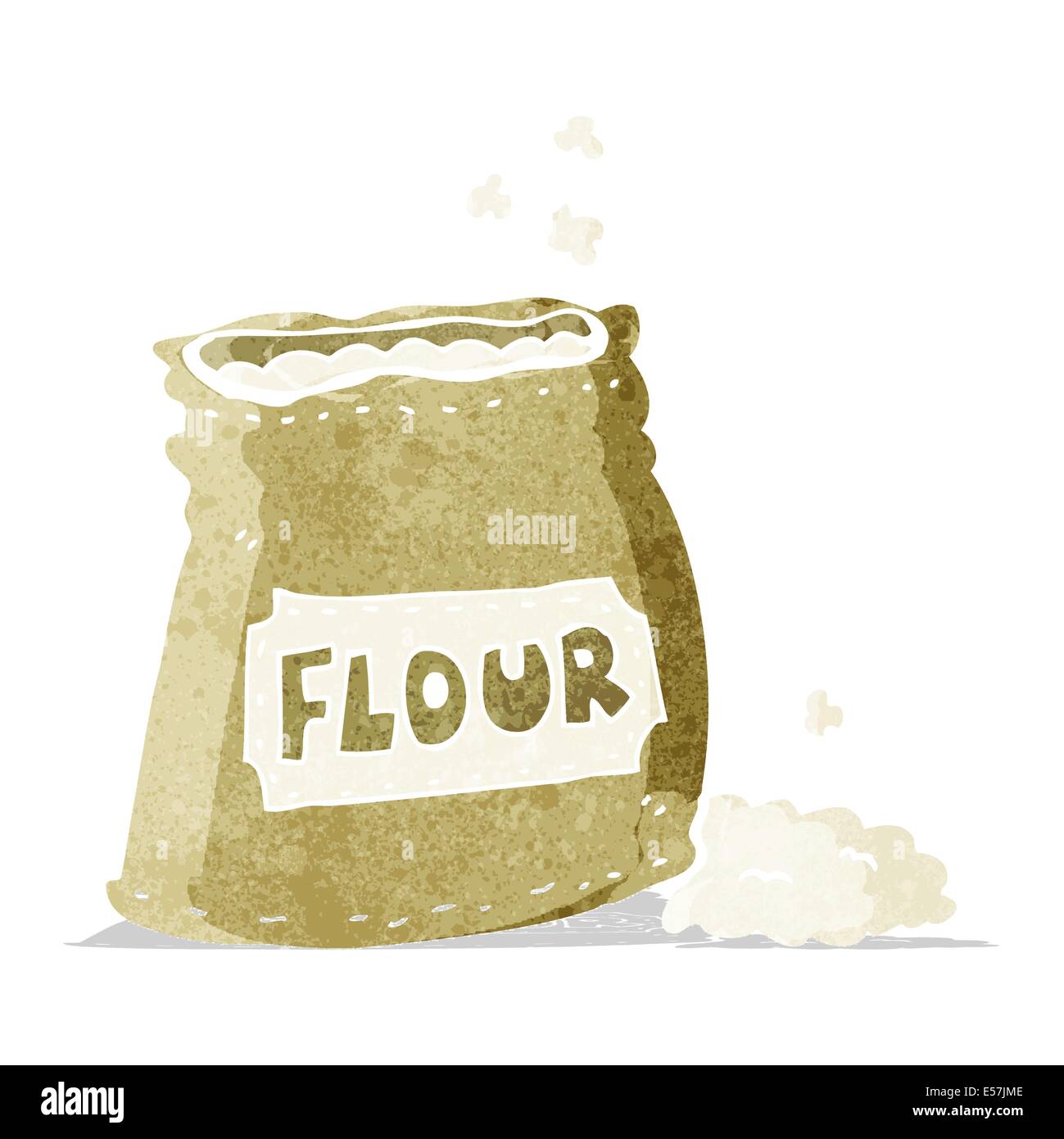 cartoon bag of flour Stock Vector Image & Art Alamy