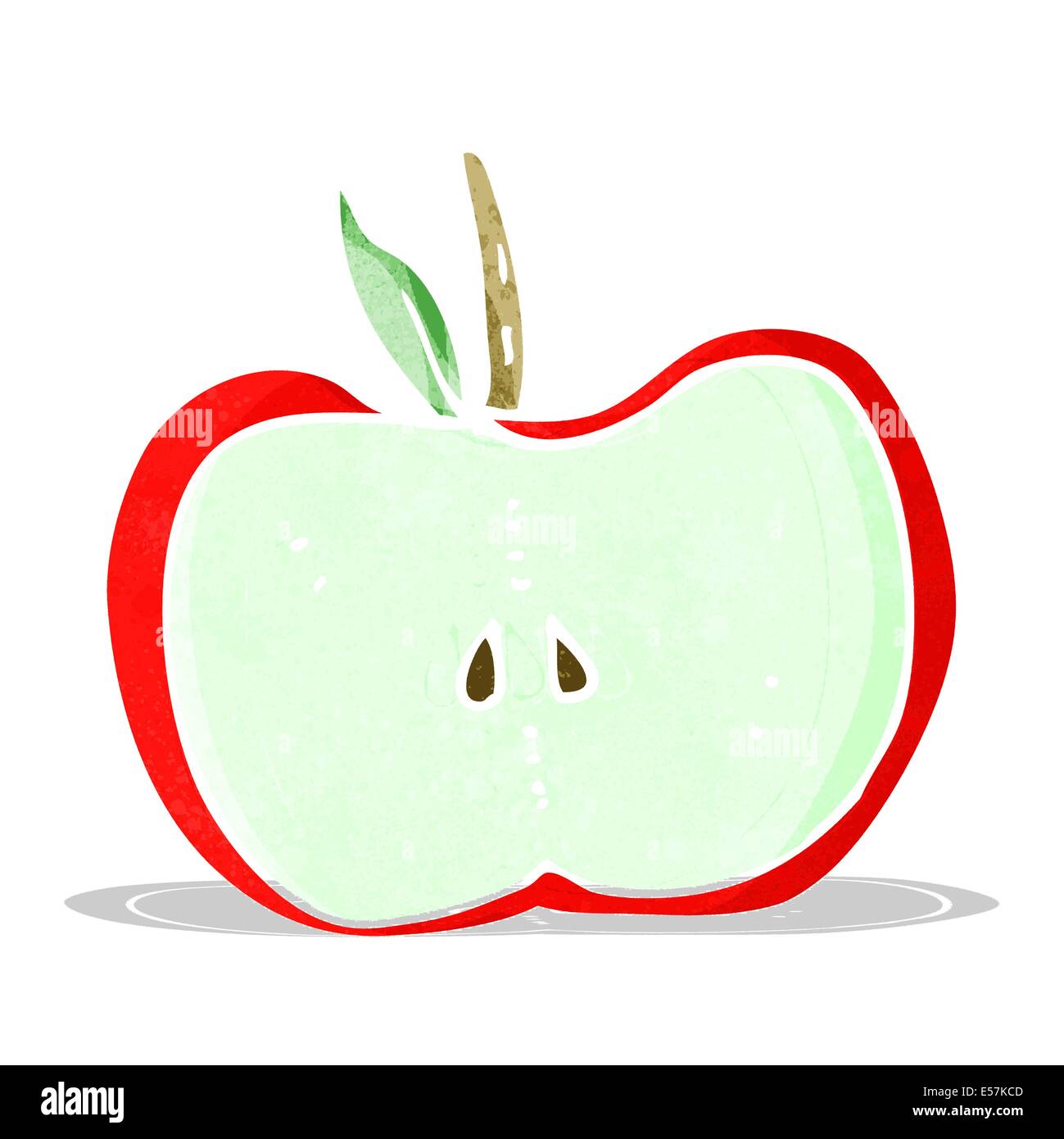 cartoon apple half Stock Vector Image & Art Alamy
