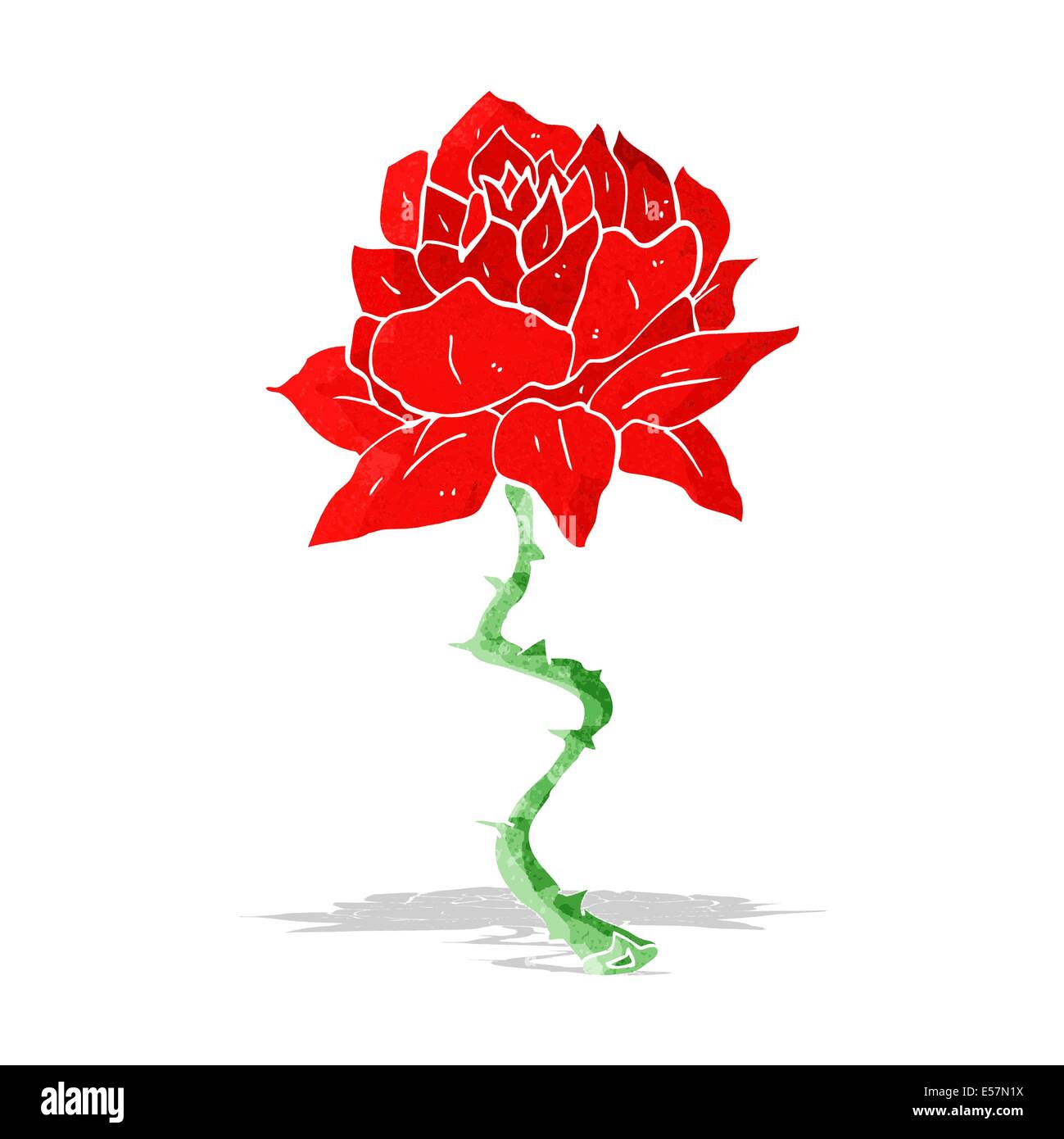 cartoon tattoo rose Stock Vector Image & Art Alamy