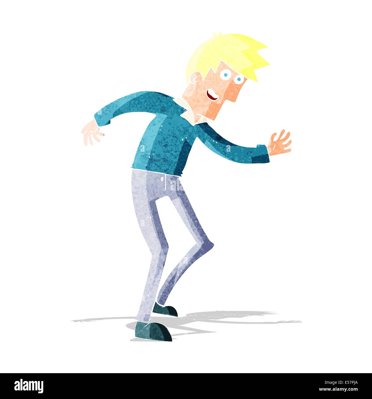cartoon happy man dancing Stock Vector Image & Art - Alamy