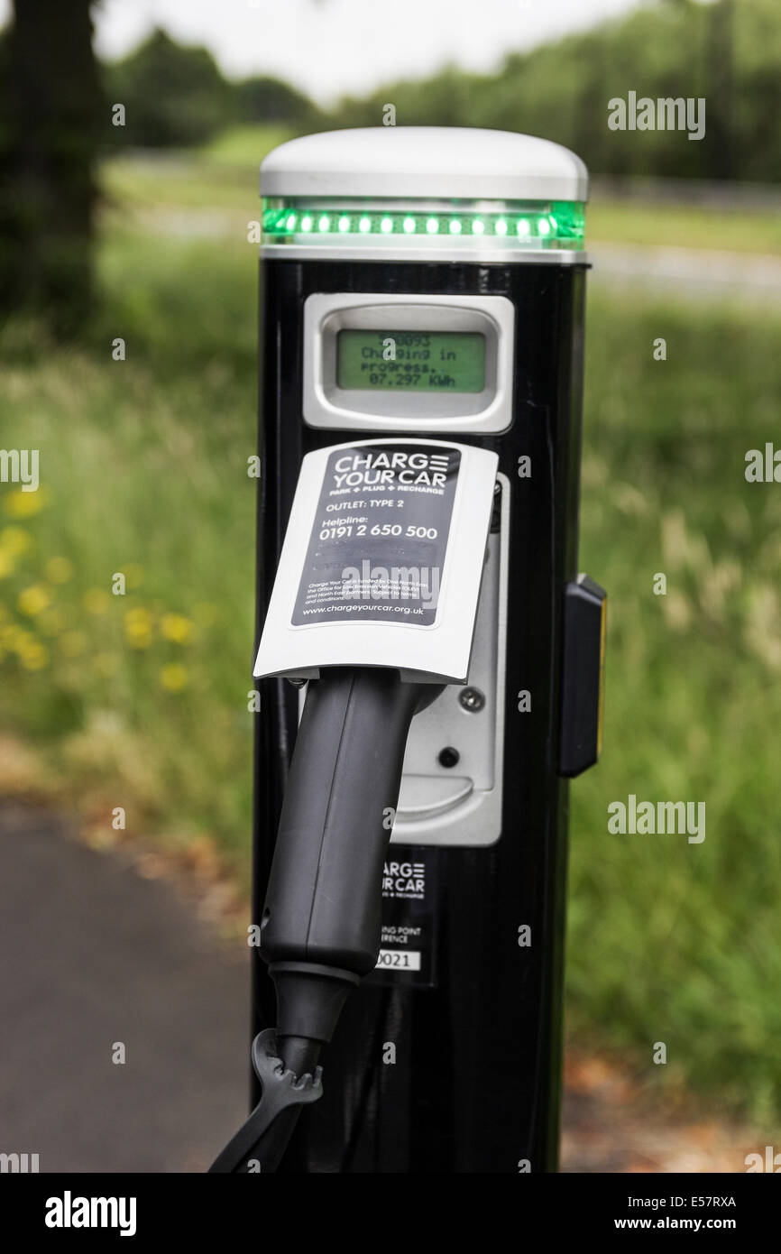 Electric Vehicle charging point Stock Photo Alamy