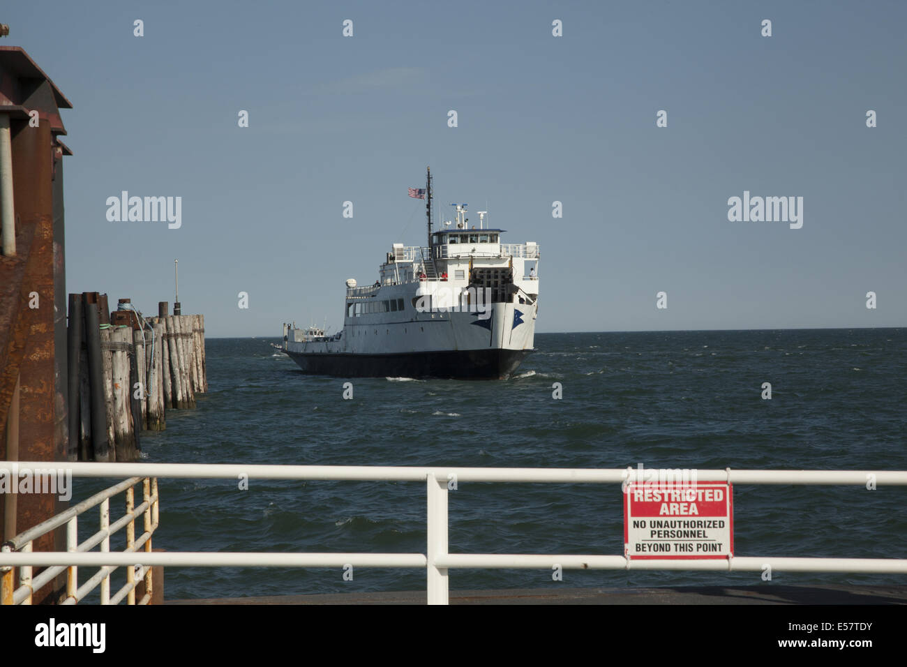 Ferry Boat brings passengers & automobiles to Greenport, Long Island