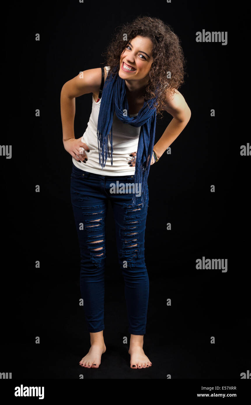 Funny Young Woman Stock Photo Alamy