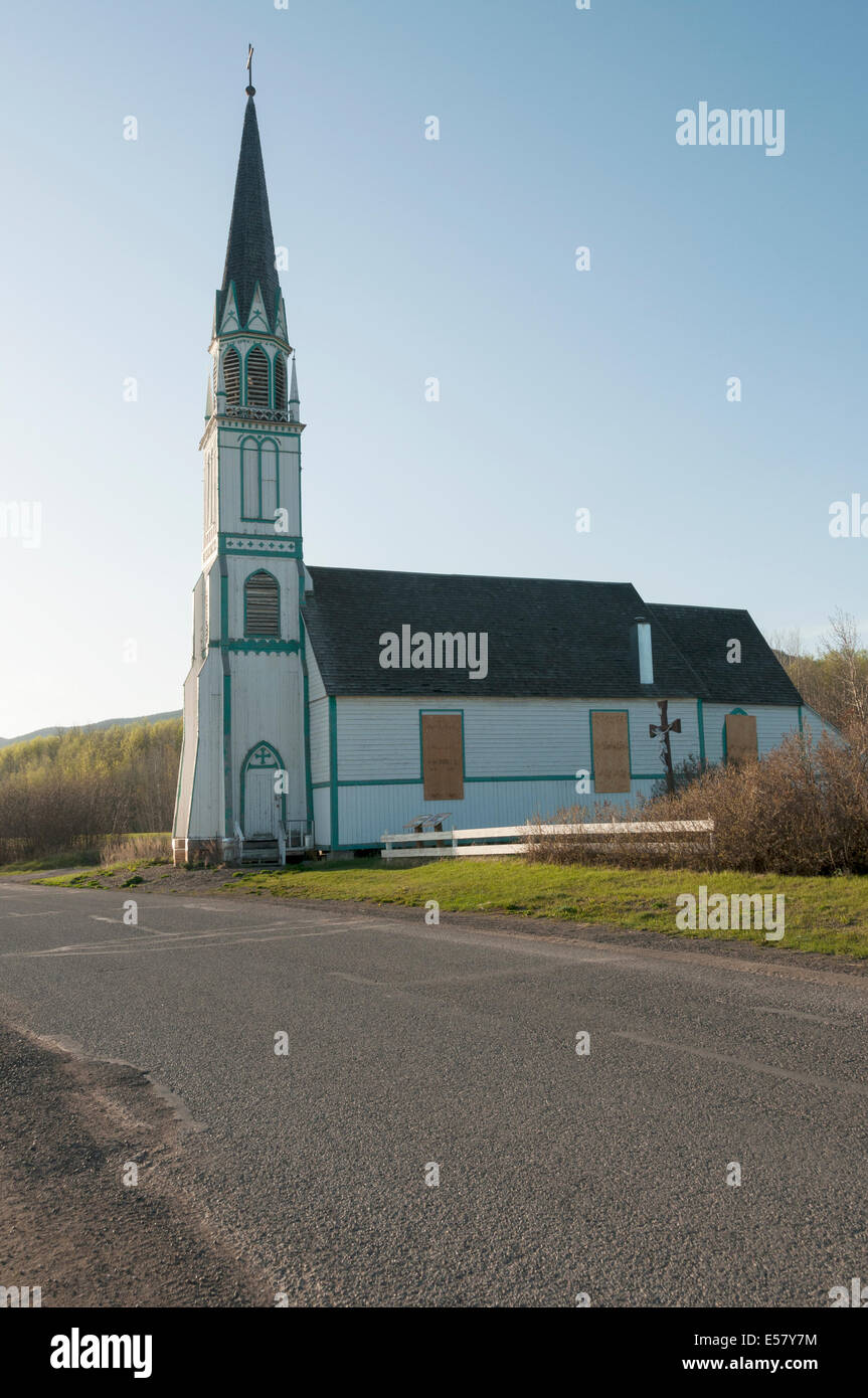 Elk203-3509v Canada, British Columbia, Fort St James, Lady of Good Hope Church, 1873 Stock Photo