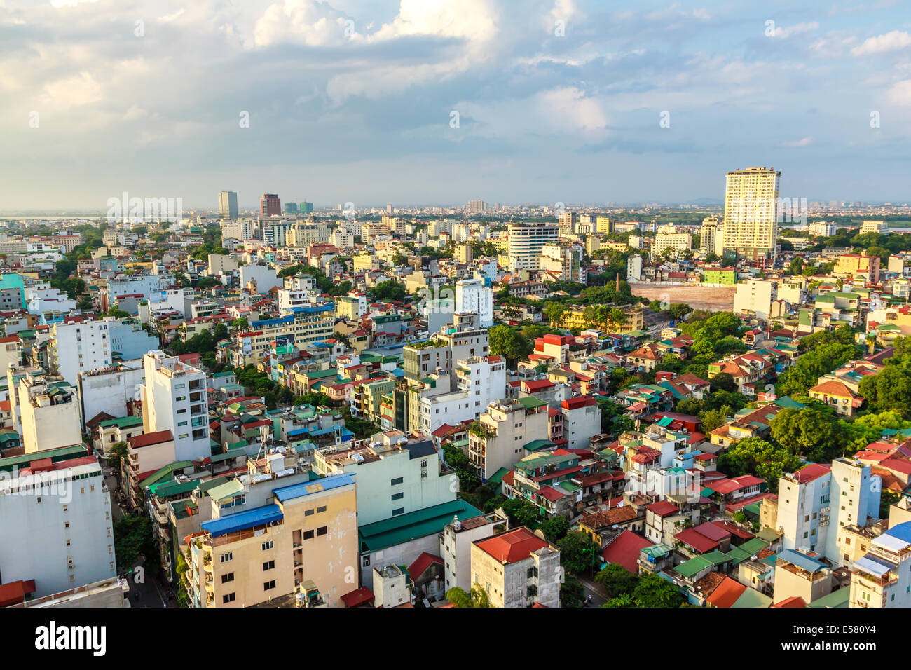 View all Ha noi from skyscaper, Hanoi, Vietnam Stock Photo