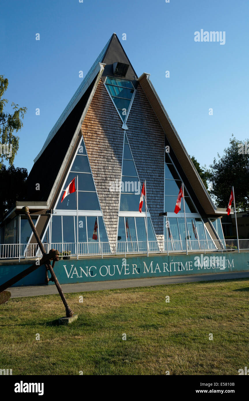 Vancouver Maritime Museum building in Hadden Park, Kitsilano, Vancouver, BC, Canada Stock Photo