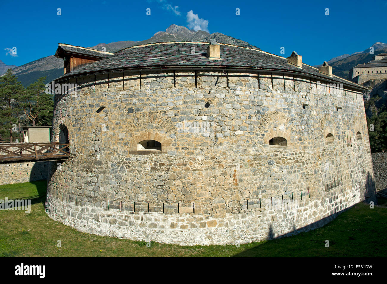 Fort Redoute Marie-Thérèse, Barrière de l'Esseillon, Aussois, Rhône-Alpes, France Stock Photo