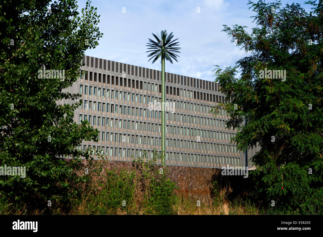 New headquarters building of the Federal Intelligence Service, Bundesnachrichtendienst, BND, Berlin, Germany Stock Photo