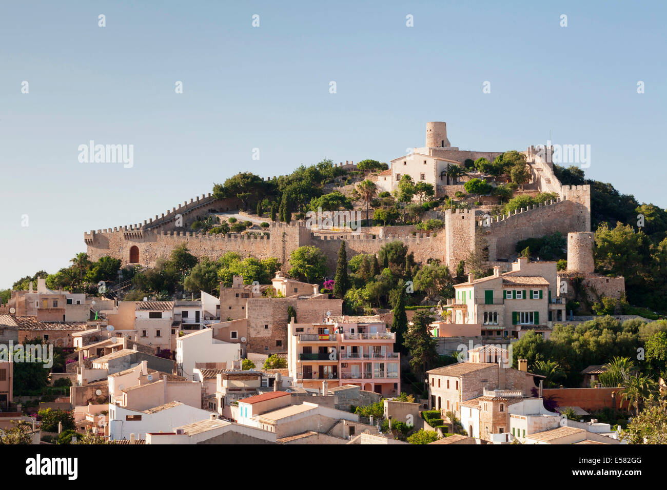 Castell de Capdepera, Capdepera, Majorca, Balearic Islands, Spain Stock Photo