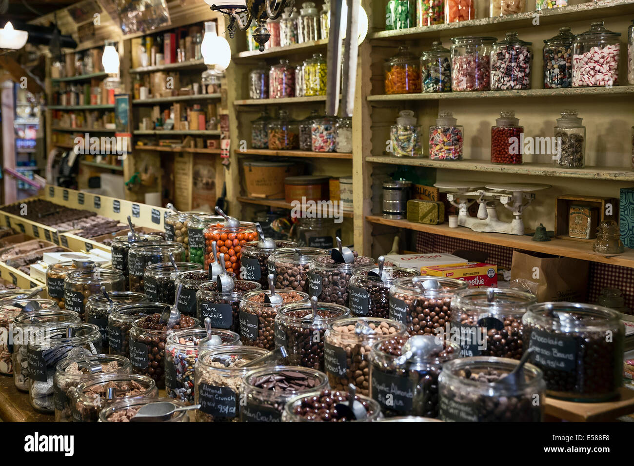 Candy shop at the Vermont Country Store, Weston, Vermont, VT, USA Stock  Photo - Alamy