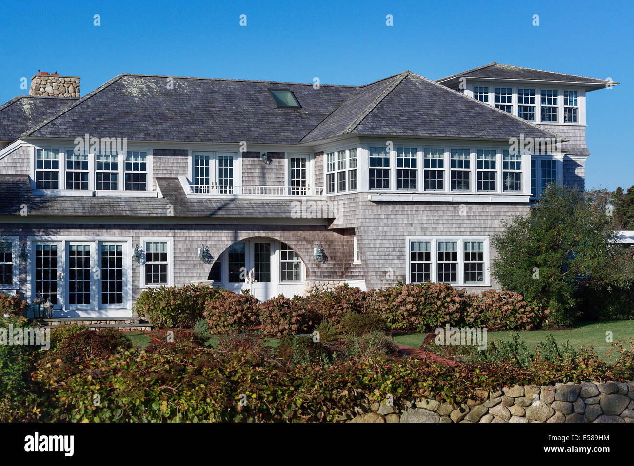 Beautiful South Beach home, Edgartown, Martha's Vineyard, Massachusetts, USA Stock Photo