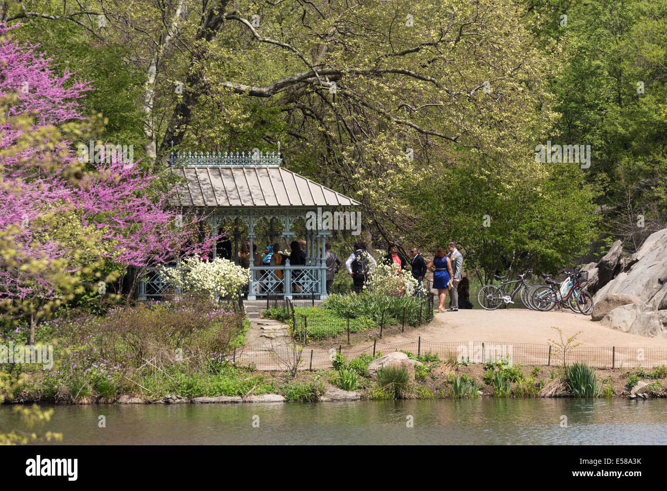 Ladies' Pavilion, The Hernshead, Central Park, NYC Stock Photo Alamy