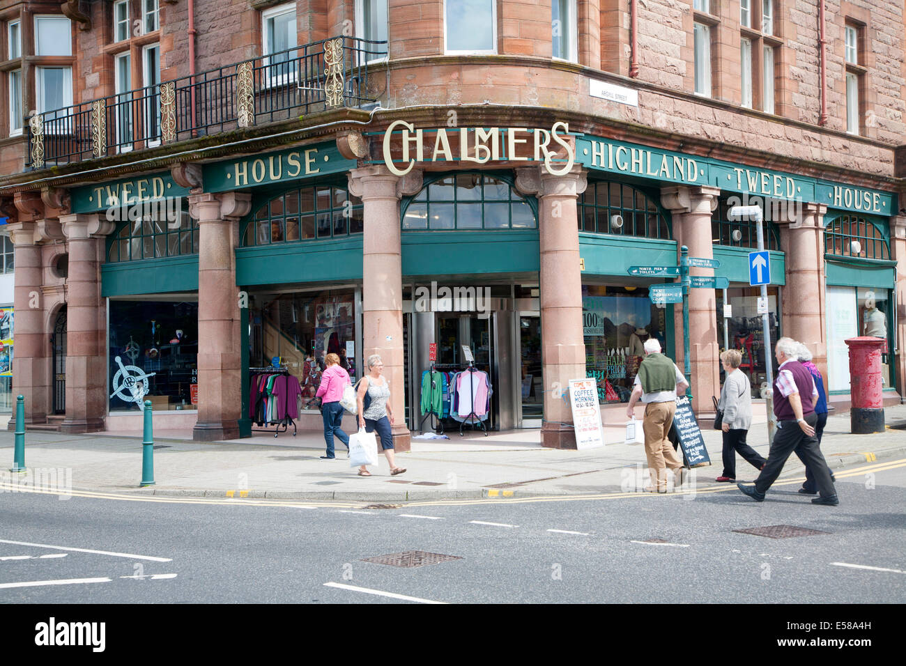 Chalmers Highland Tweed House traditional shop, Oban, Argyll and Bute