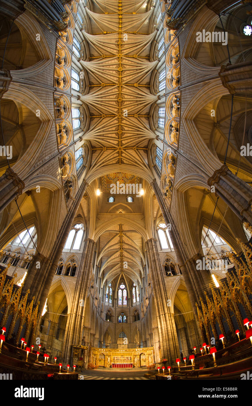 Westminster Abbey interior Stock Photo