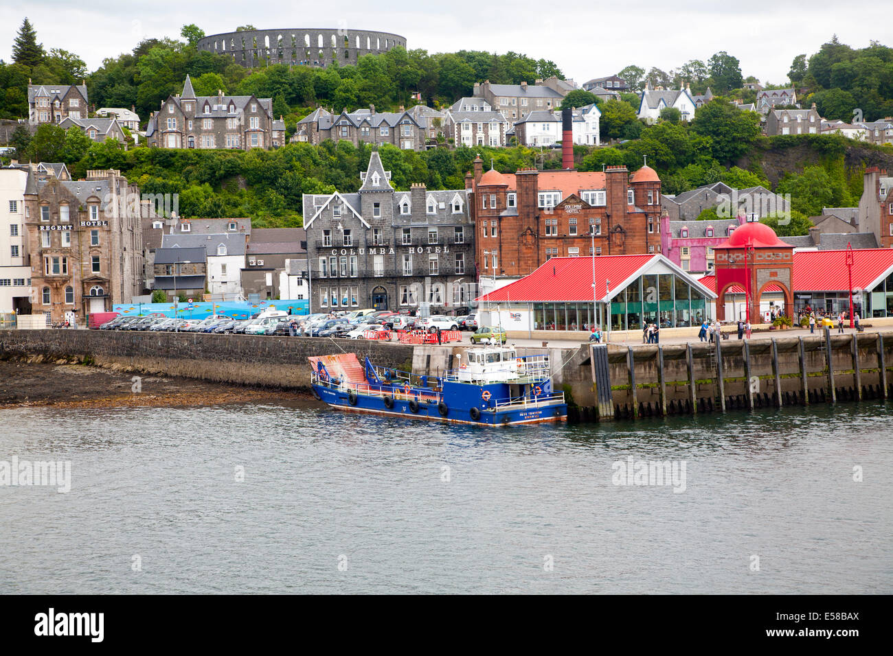 Waterfront quayside at Oban, Argyll and Bute, Scotland Stock Photo