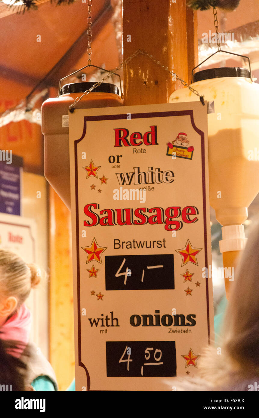 Christmas market stall sign hires stock photography and images Alamy