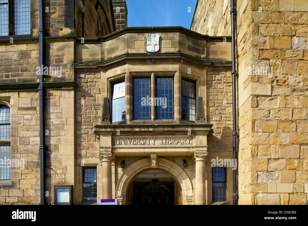 University Library, Palace Green, part of University College, Durham, Durham, UK Stock Photo