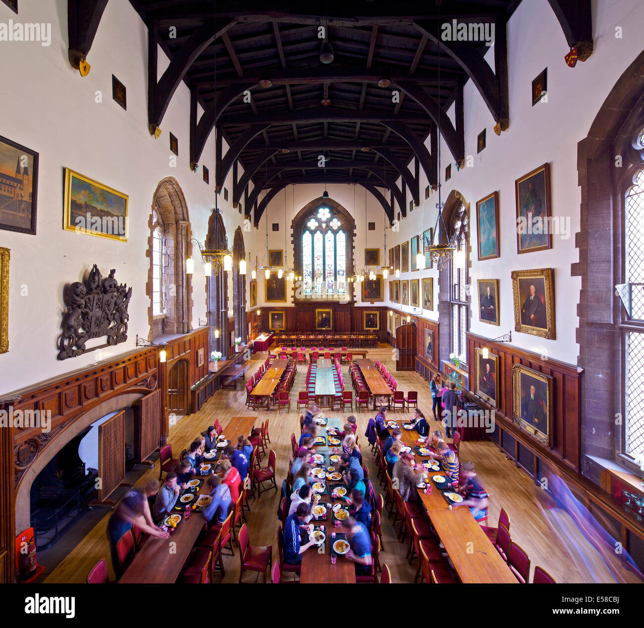 Great Hall University College Durham Durham Uk Stock