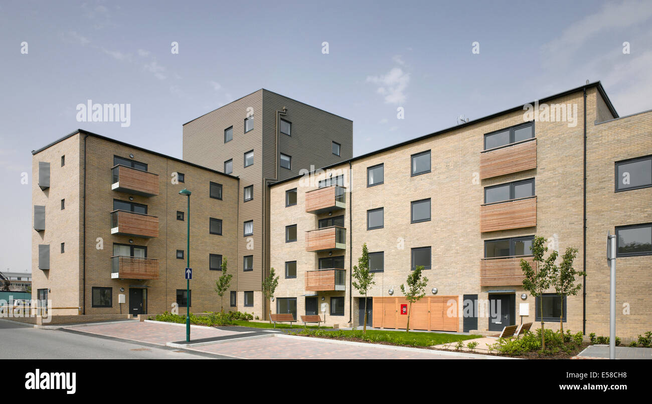 Exterior of Durand Close Estate, Affinity Housing, Sutton, Surrey Stock Photo