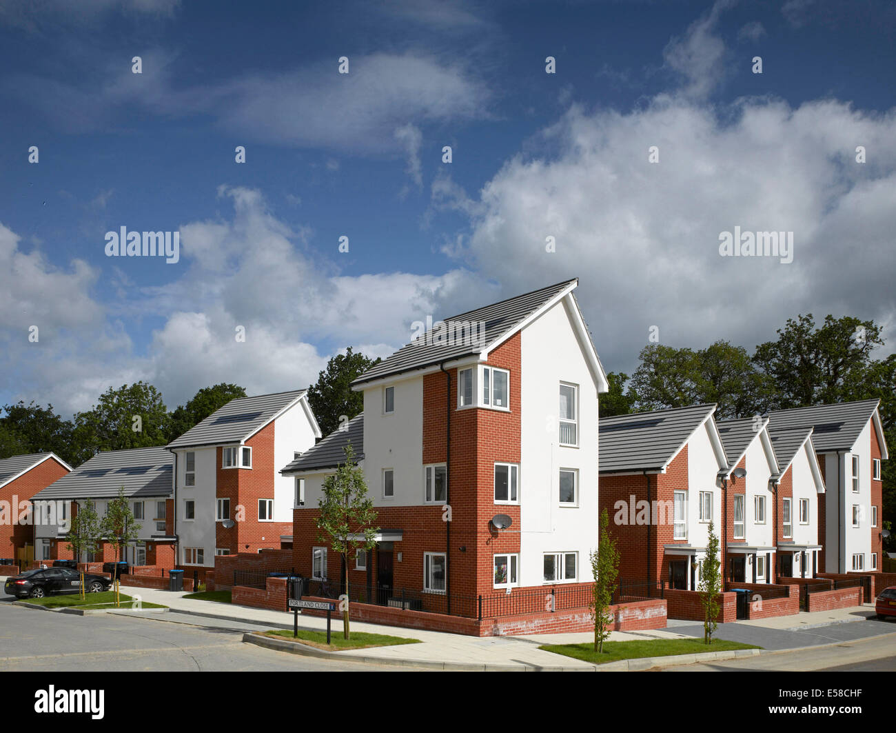 New build housing estate, Wilmington Way, Affinity Housing, Sutton