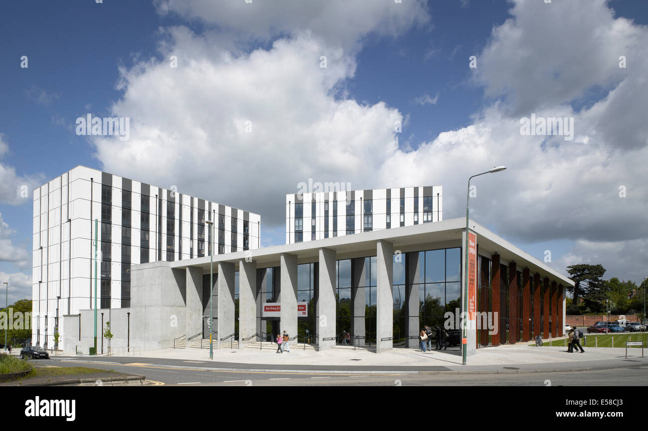Exterior facade of Kent Library and History Centre, Maidstone Stock