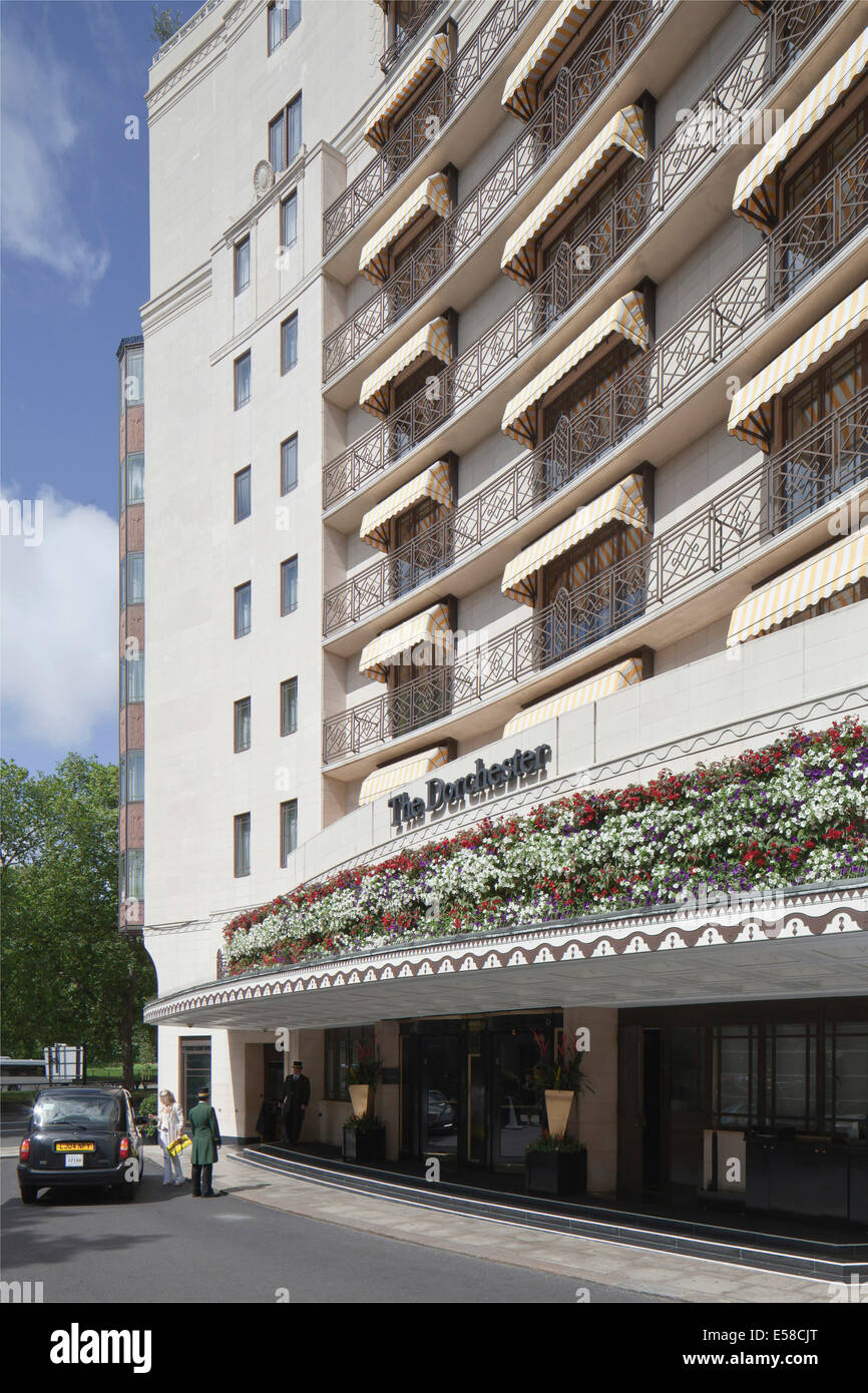 The Dorchester, Alain Ducasse, Exterior Shot Stock Photo