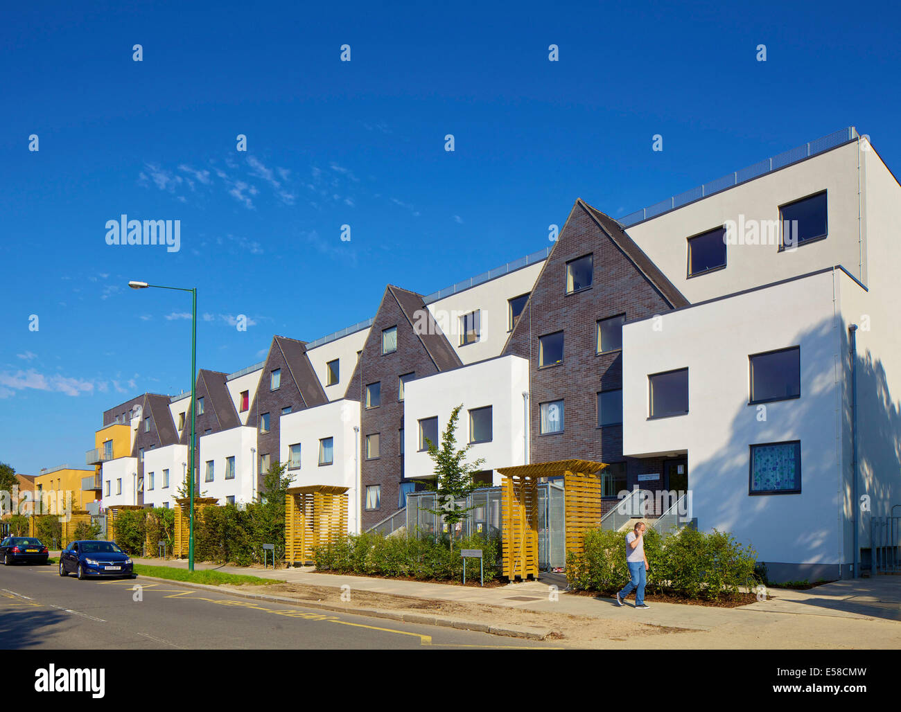 The Mall Kingsbury, London. New social housing in Kingsbury. Stock Photo