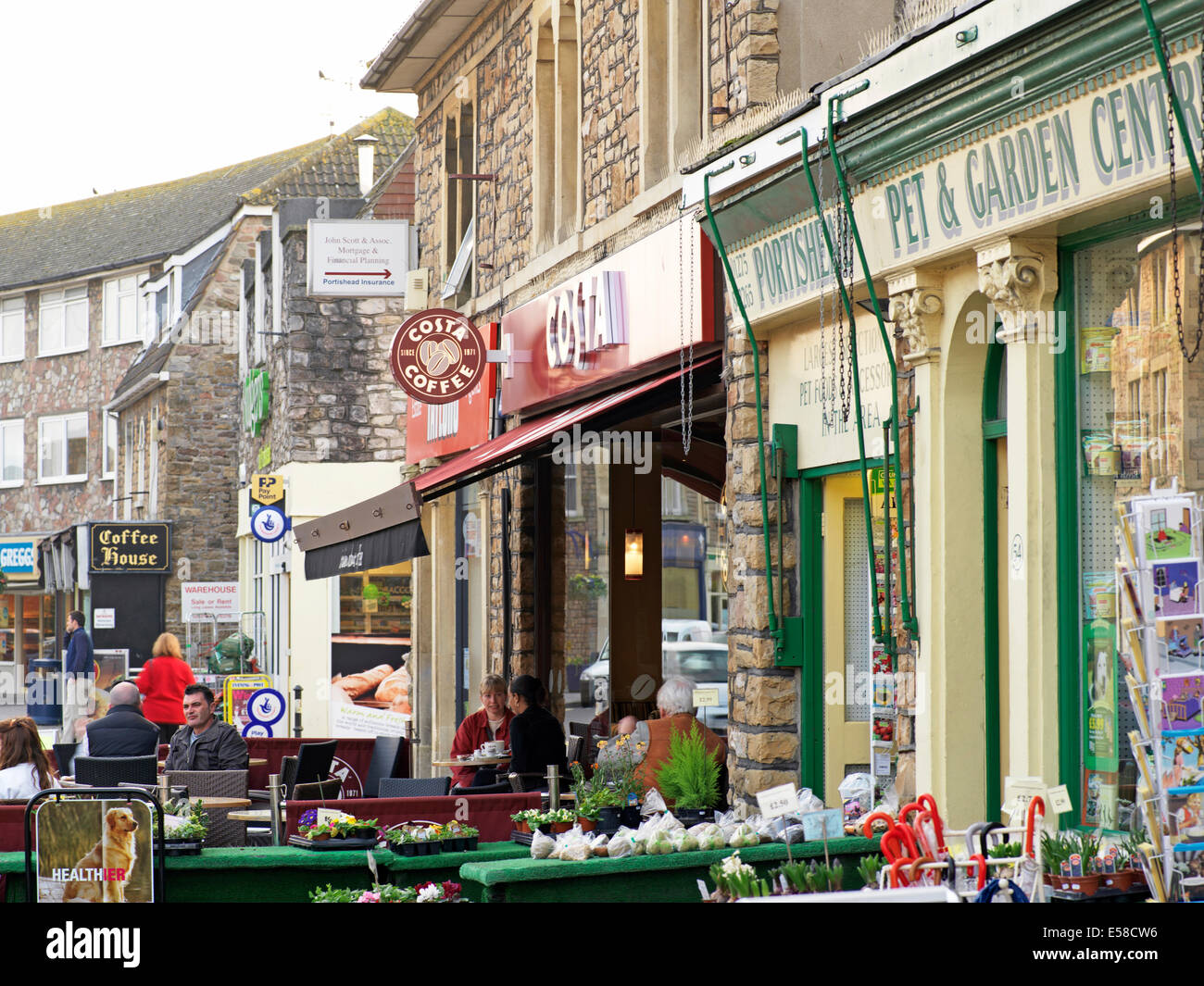 Shop fronts in Portishead, Bristol, UK Stock Photo Alamy