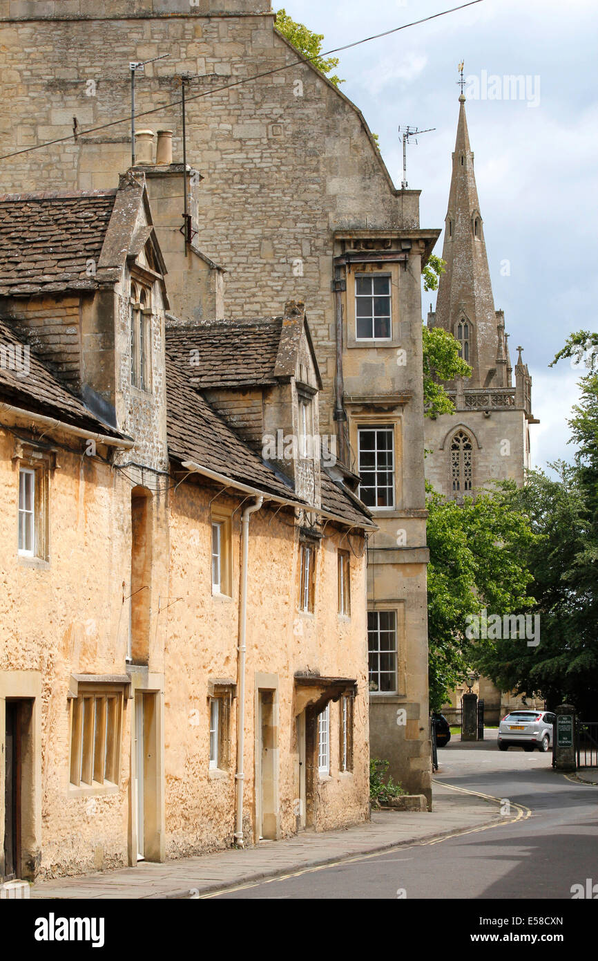 Old buildings in the Coppins, Corsham, Wiltshire. UK Stock Photo
