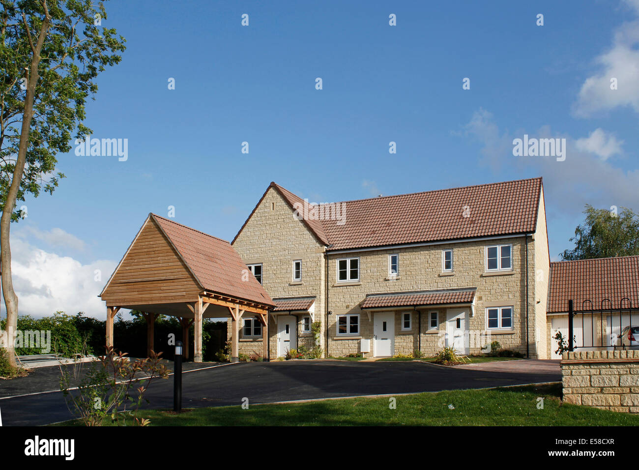 New homes in the Coppins, Corsham, Wiltshire, UK Stock Photo Alamy