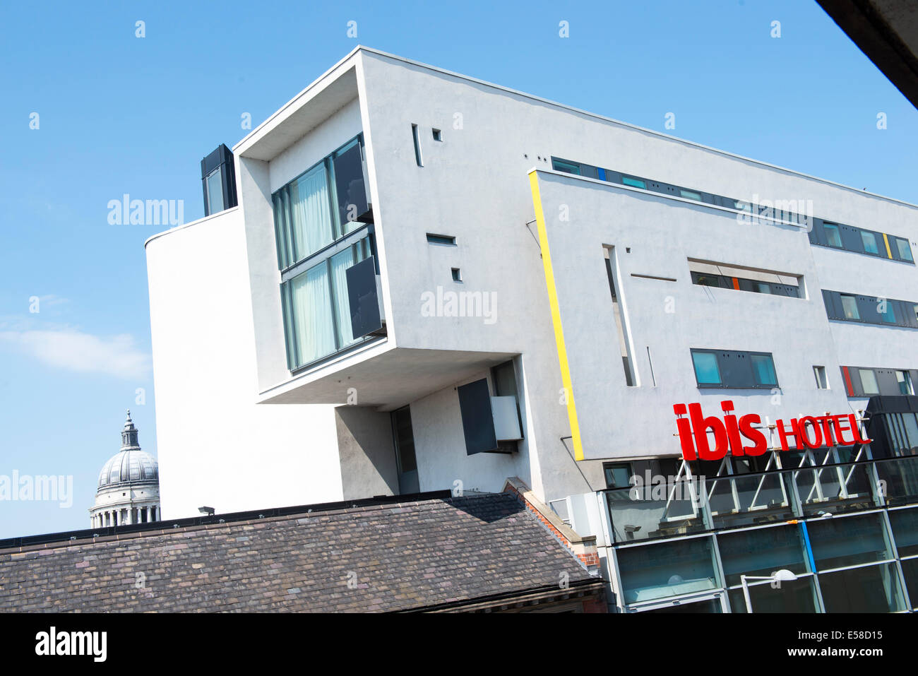 A view from the top of Fletcher Gate Car Park in the Lace Market area