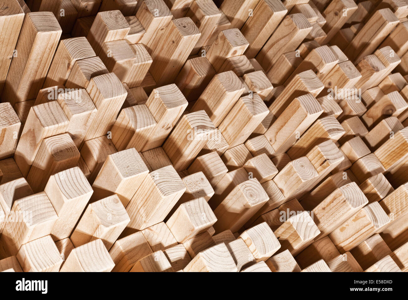 closeup of natural wood background Stock Photo