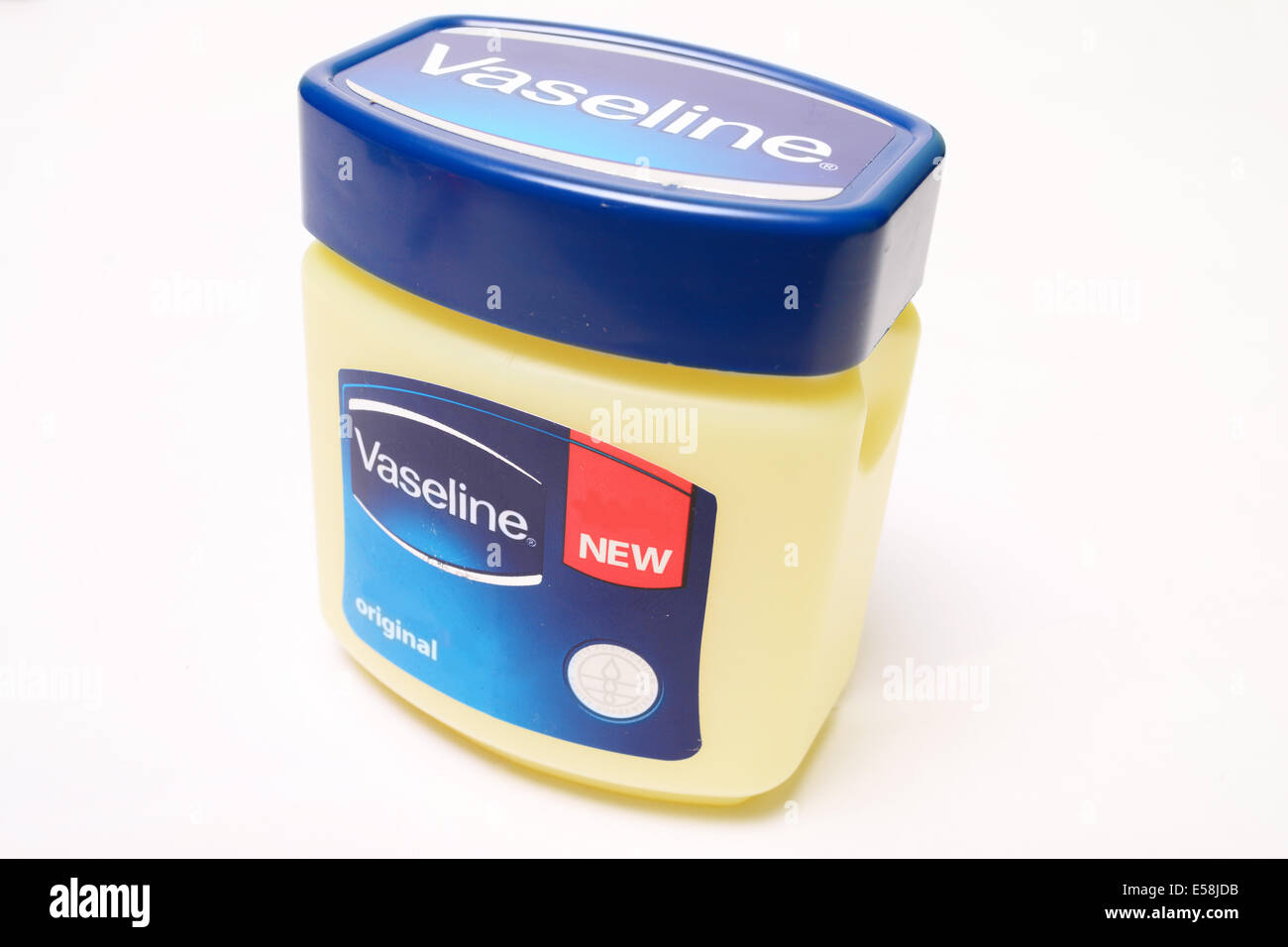 A tub of Vaseline. Stock Photo