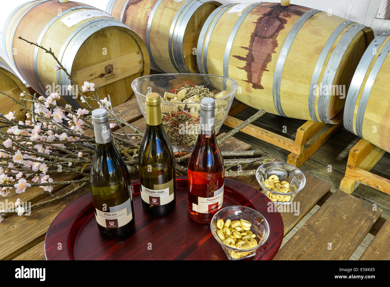 Italy Apuglia Puglia Itria Valley Locorotondo Cardona Winery Stock Photo
