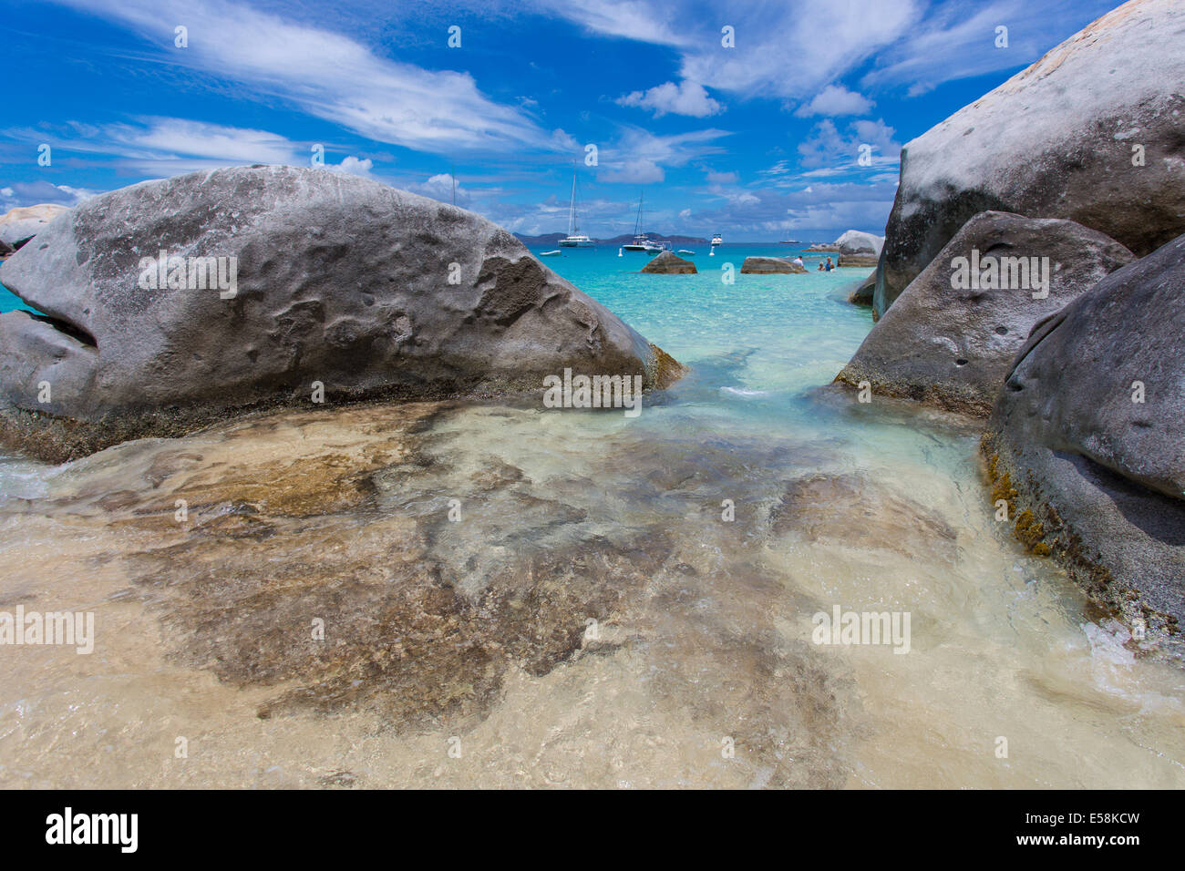 Devil's Bay in the Baths on the Caribbean Island of Virgin Gorda in the