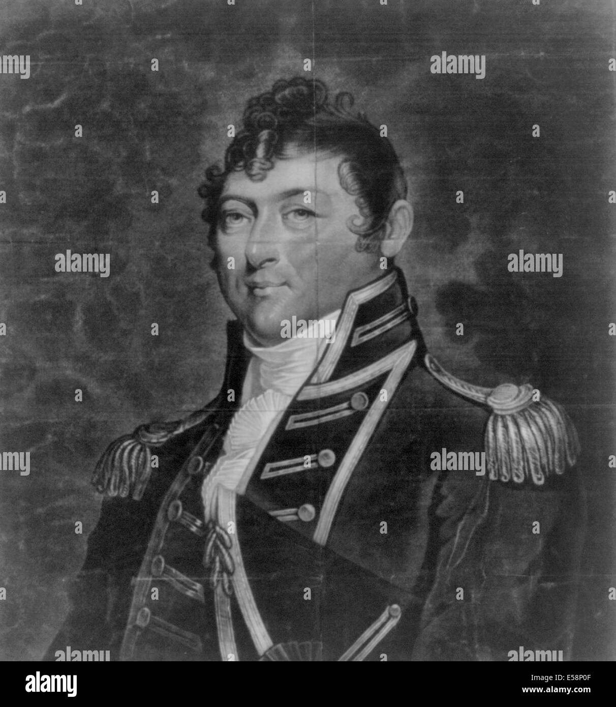 Portrait of Captain Isaac Hull, of the United States Navy, circa 1813 Stock Photo