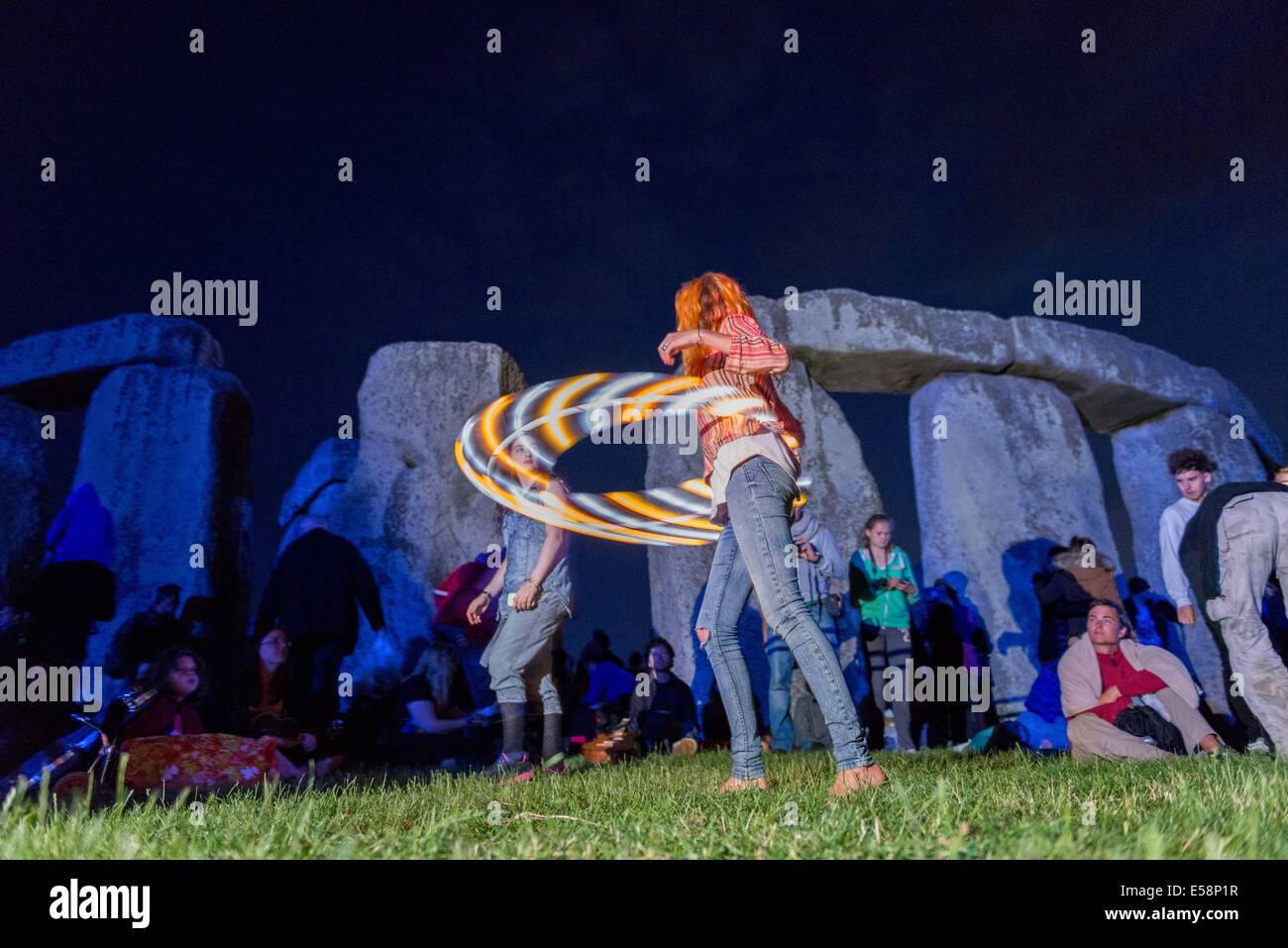 Summer Solstice in Stonehenge in UK Stock Photo Alamy