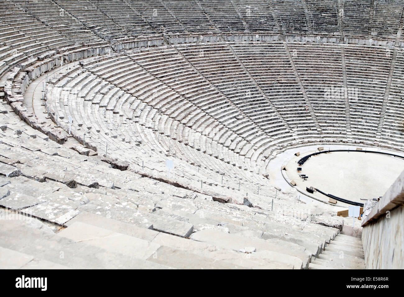 Ancient Theater Epidaurus , Greece Stock Photo